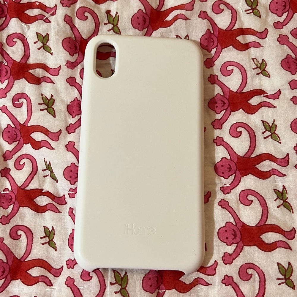 White silicone iPhone XR case